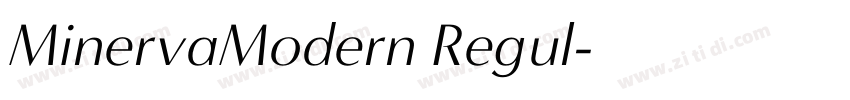 MinervaModern Regul字体转换